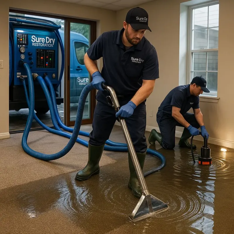 Water Extraction and Removal process in North Wales, PA